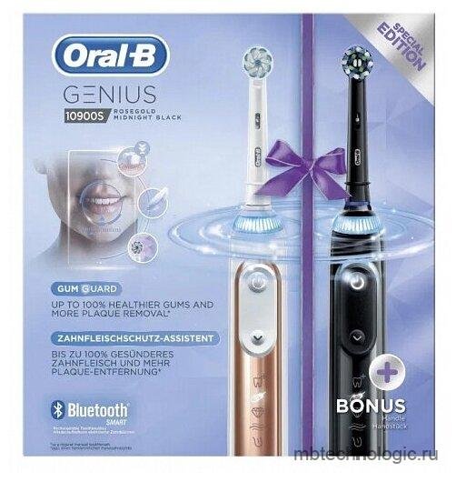 Oral-B Genius 10900S Duopack Rosegold/Midnight